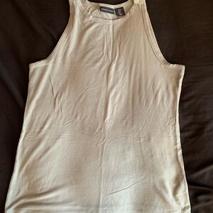 Adrienne Vittadini Light Beige Tank Top